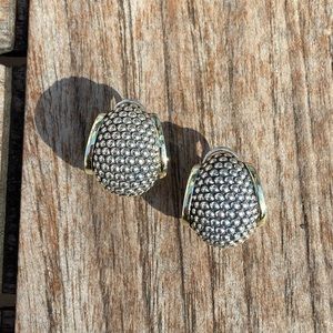 LAGOS Sterling silver + 18k earrings